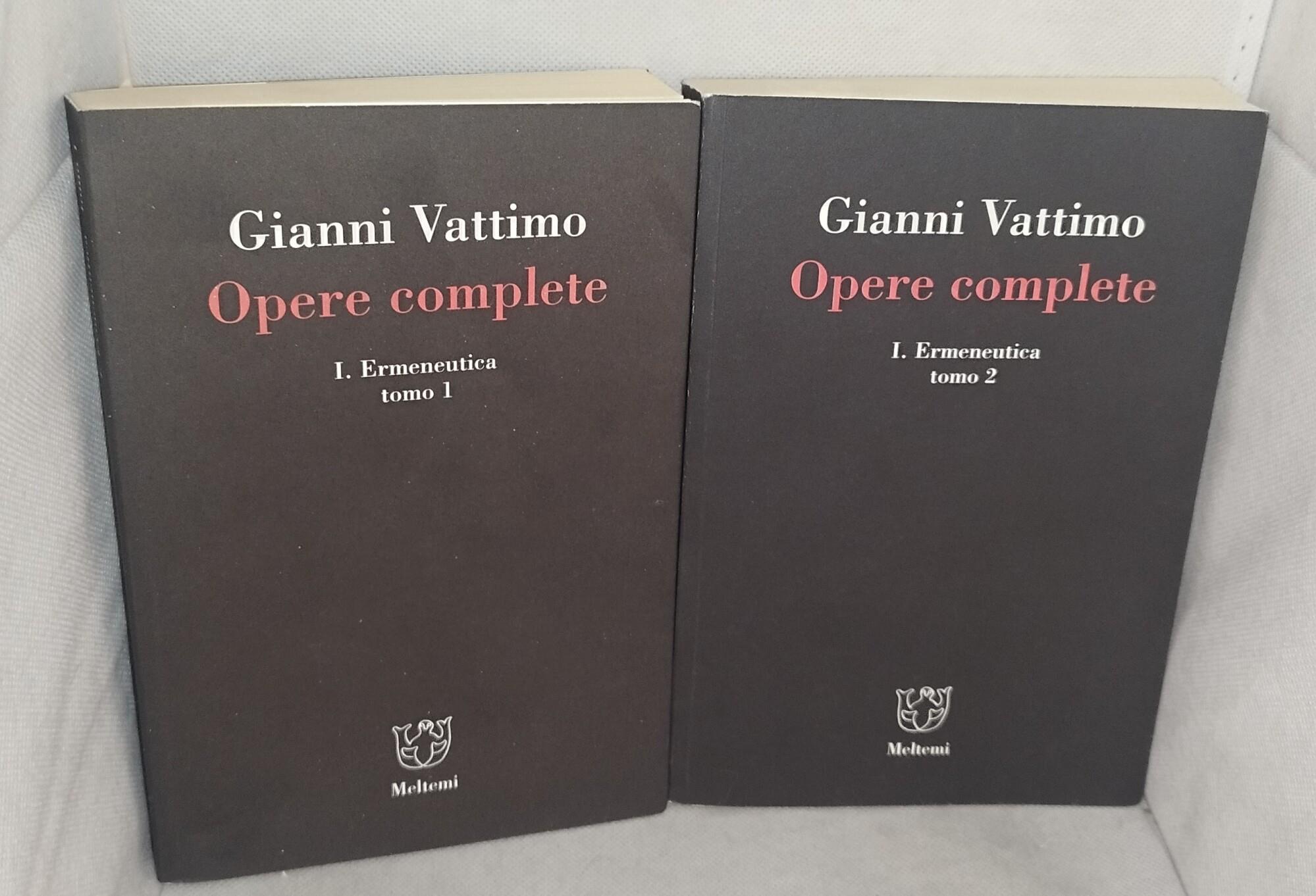gianni vattimo opere complete 2 tomi