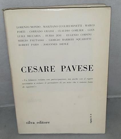 cesare pavese sigma 3-4 rivista trimestale - copertina