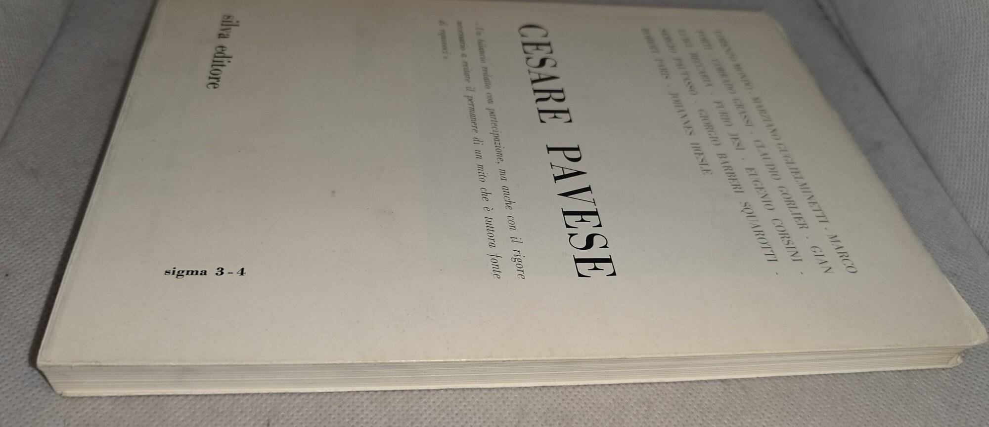 cesare pavese sigma 3-4 rivista trimestale