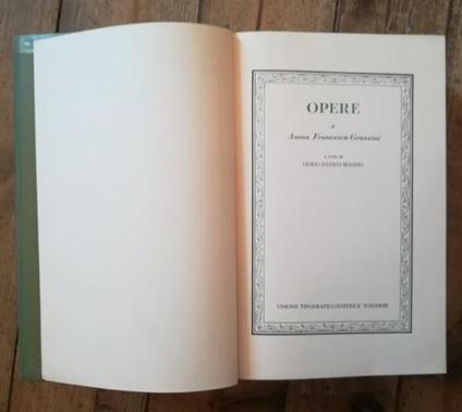 Opere - Anton Francesco Grazzini - copertina