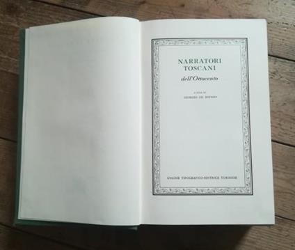 Narratori Toscani Dell'Ottocento - copertina
