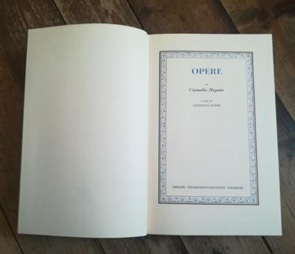 Opere - Cornelio Nepote - copertina