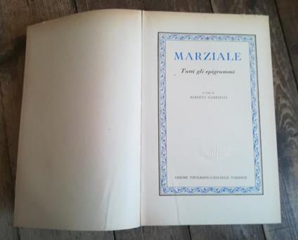 Tutti Gli Epigrammi - M. Valerio Marziale - copertina