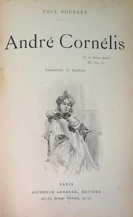 André Cornélis - Paul Bourget - copertina