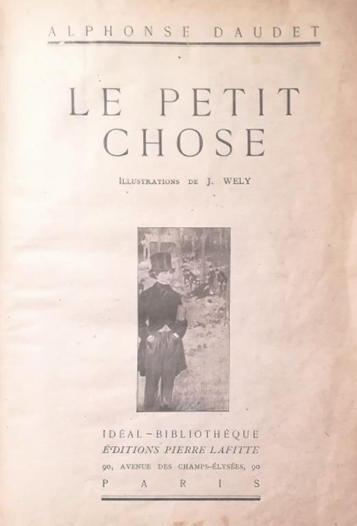 Le Petit Chose - Alphonse Daudet - copertina