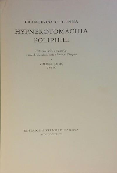 Hypnerotomachia Poliphili - Francesco Colonna - copertina