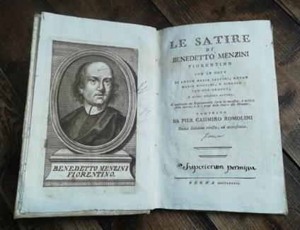 Le Satire Di Benedetto Menzini Fiorentino - Benedetto Menzini - copertina