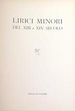 Lirici Minori Del Xiii E Xiv Secolo