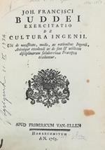 Exercitatio De Cultura Ingenii