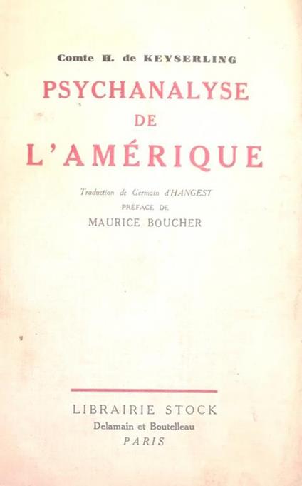 Psychanalyse De L'Amerique - copertina
