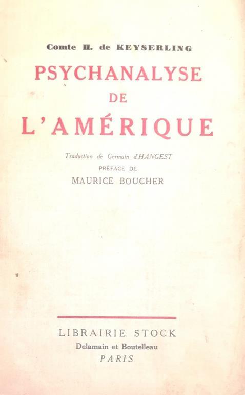 Psychanalyse De L'Amerique - copertina