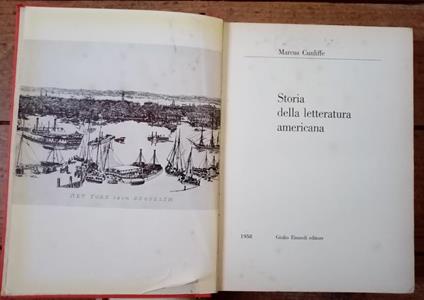 Storia Della Letteratura Americana - Marcus Cunliffe - copertina