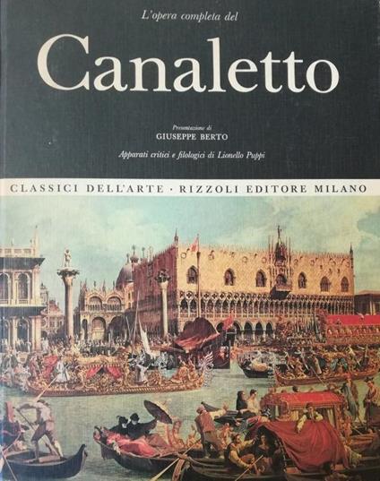 Canaletto - Giuseppe Berto - copertina