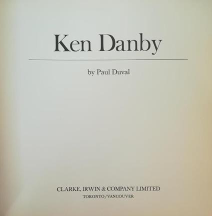 Ken Danby - Paul-Marie Duval - copertina