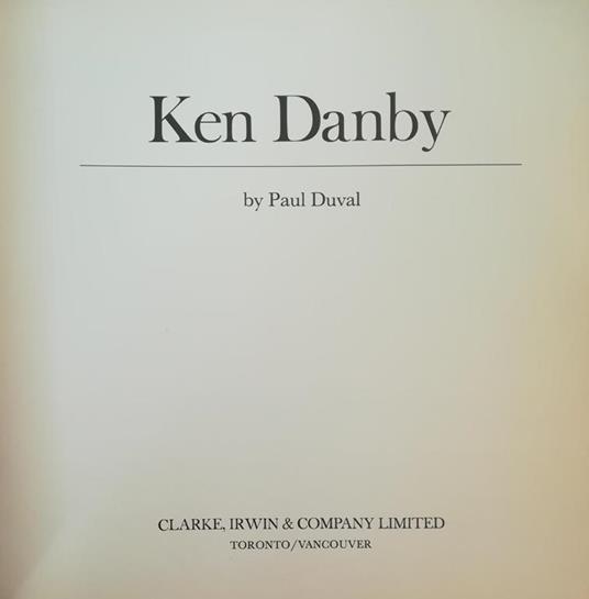 Ken Danby - Paul-Marie Duval - copertina
