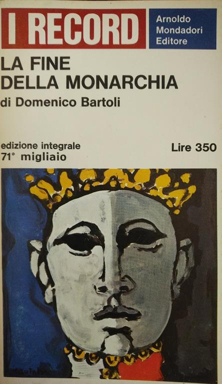 La fine della monarchia - Domenico Bartoli - copertina