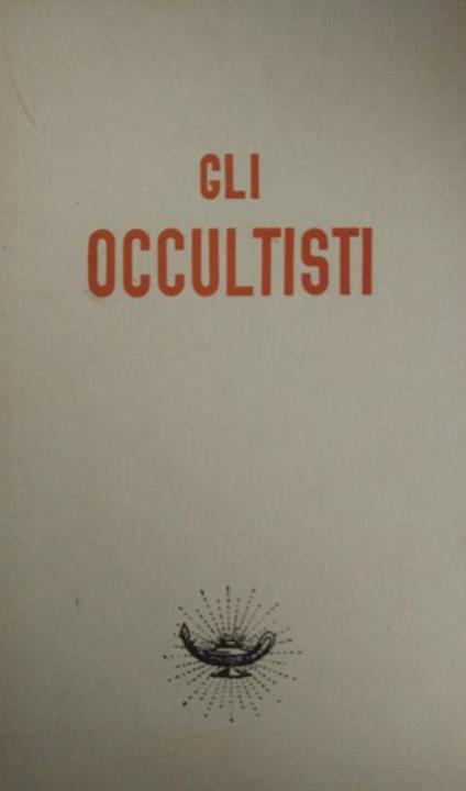 Gli Occultisti - Giulio Alliney - copertina