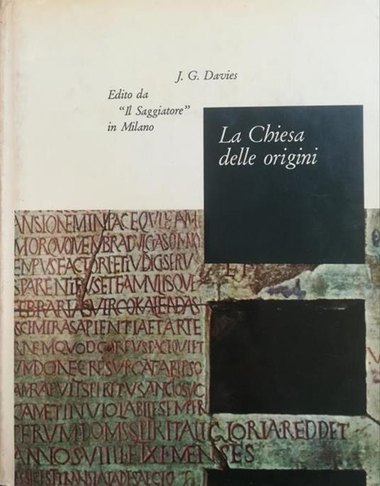 La Chiesa Delle Origini - J. G. Davies - copertina