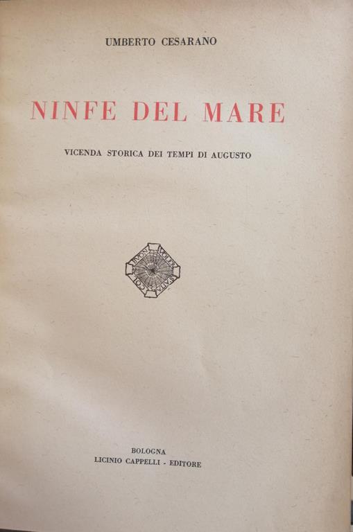 Ninfe Del Mare - Umberto Cesarano - copertina