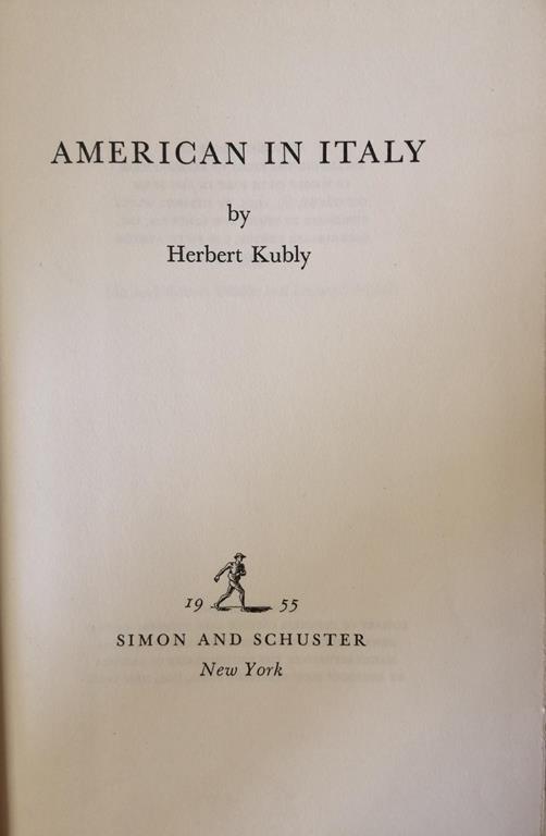 American In Italy - copertina