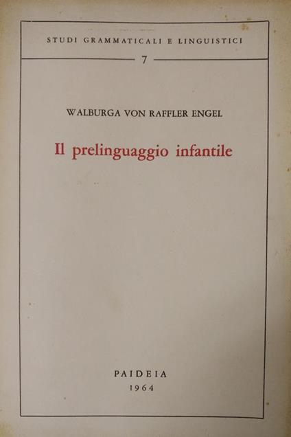 Il Prelinguaggio Infantile - copertina