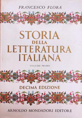 Storia Della Letteratura Italiana - Francesco Flora - copertina