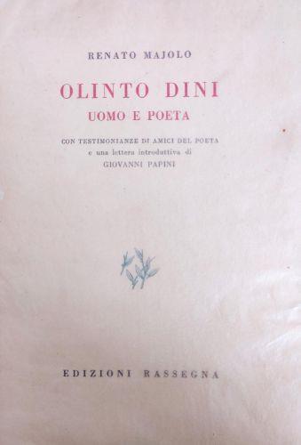 Olinto Dini. Uomo E Poeta - Renato Majolo - copertina