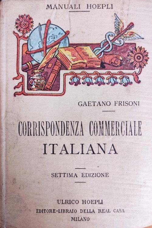 Corrispondenza Commerciale Italiana - Gaetano Frisoni - copertina