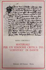 Materiali Per Un'Edizione Critica Del 