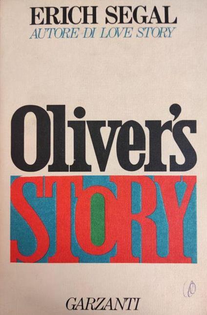 Oliver'S Story - Erich Segal - copertina