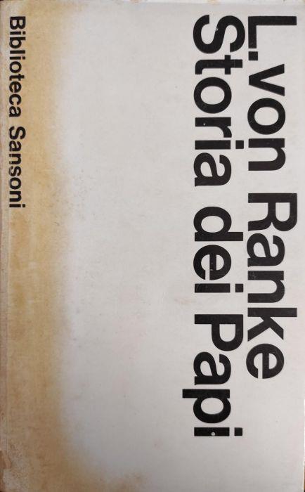 Storia dei Papi - Leopold Ranke - copertina