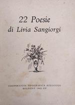 22 Poesie Di: Sangiorgi Livia