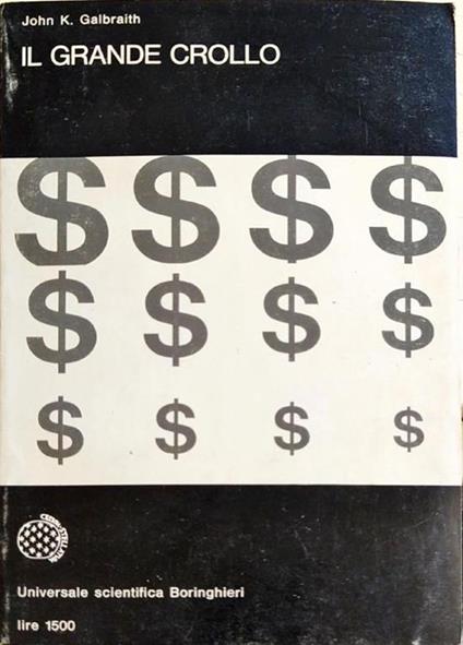 Il Grande Crollo - John Kenneth Galbraith - copertina