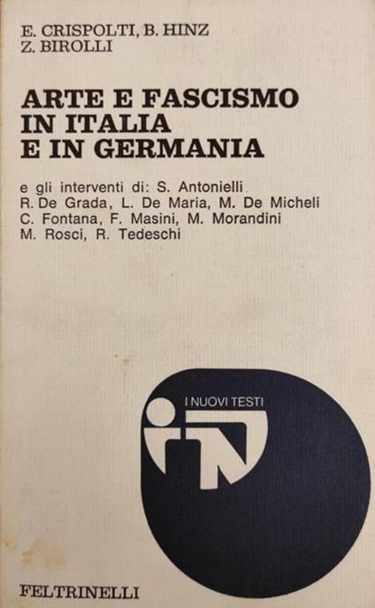 Arte E Fascismo In Italia E In Germania - copertina