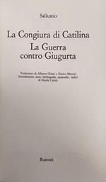 La Congiura Di Catilina. La Guerra Contro Giugurta