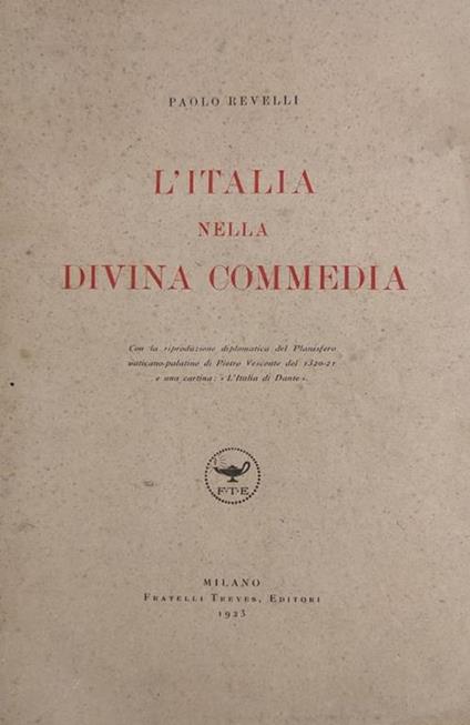 L' Italia Nella Divina Commedia - Paolo Revelli - copertina