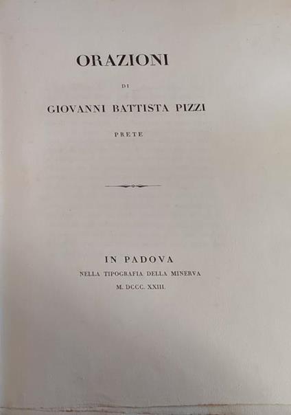 Orazioni - copertina