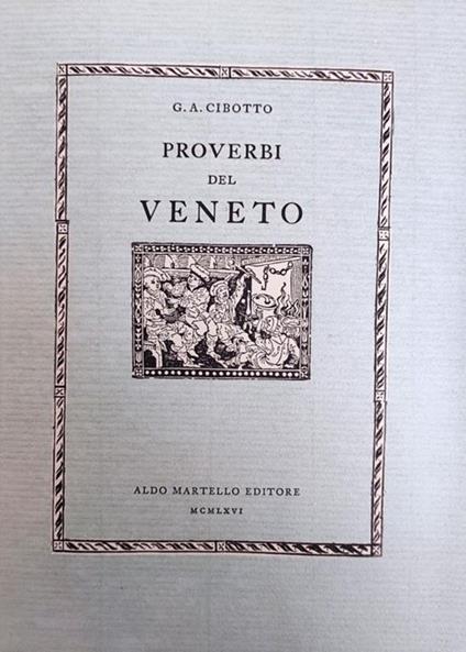 Proverbi Del Veneto - copertina