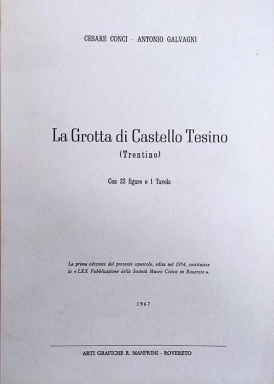La Grotta Di Castello Tesino (Trentino) - copertina