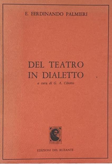 Del Teatro In Dialetto - Ferdinando Paolieri - copertina