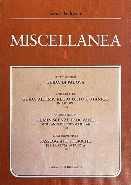 Miscellanea I - copertina