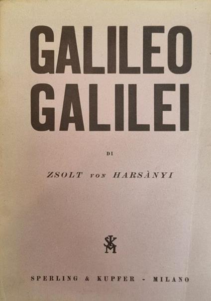 Galileo Galilei - copertina