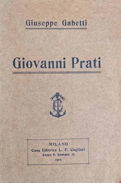 Giovanni Prati - Giuseppe Gabetti - copertina