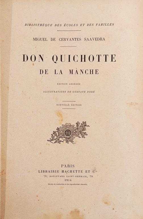Don Quichotte De La Manche - copertina