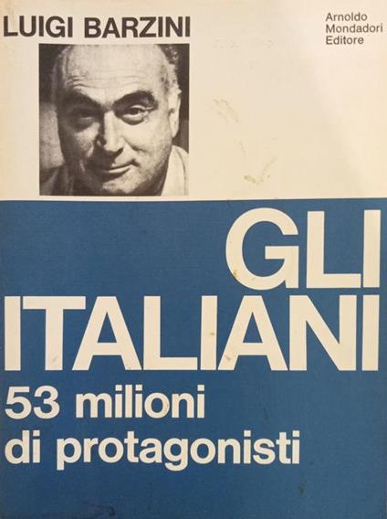 Gli Italiani - Luigi Barzini - copertina