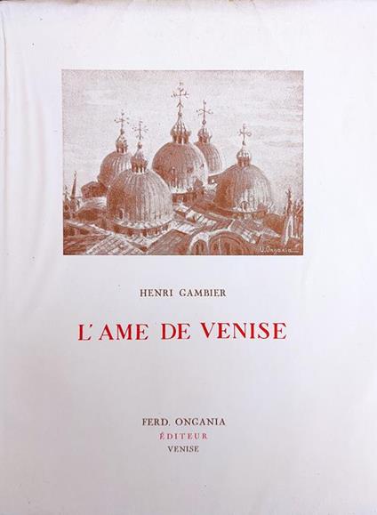 L' Ame De Venise - Henri Gambier - copertina