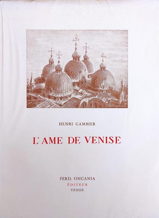 L' Ame De Venise - Henri Gambier - copertina