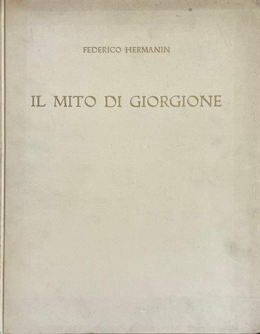 Il Mito Di Giorgione - copertina