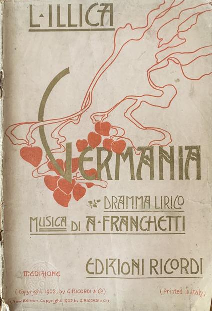 Germania. Dramma Lirico - Franchetti - copertina