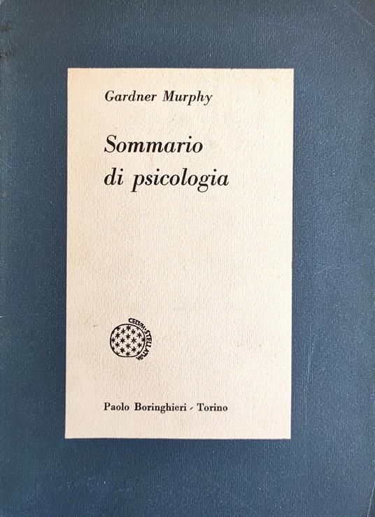 Sommario Di Psicologia - Gardner Murphy - copertina